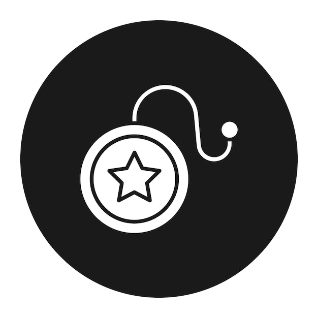 El icono vectorial de Yoyo se puede usar para el conjunto de iconos de juguetes para niños
