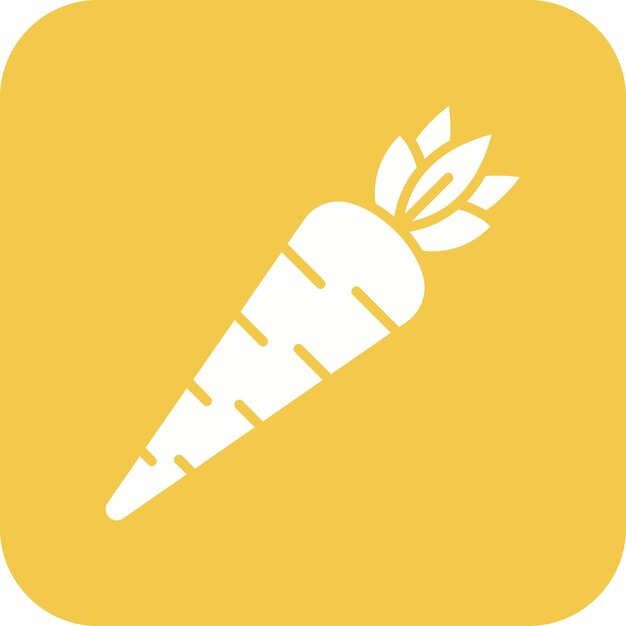 El icono vectorial de zanahorias se puede usar para el conjunto de iconos de la aldea