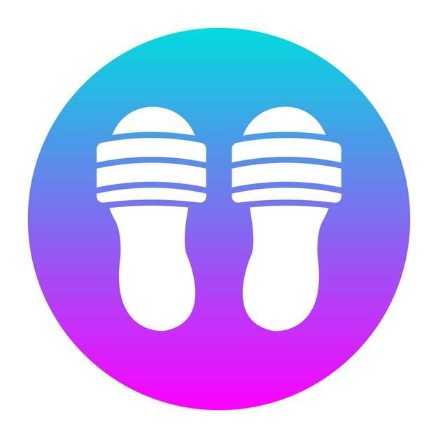 El icono vectorial de zapatillas se puede usar para el conjunto de iconos de comodidad