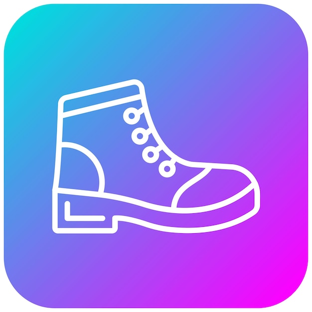 El icono vectorial de los zapatos de Dubai se puede usar para el iconset de Dubai