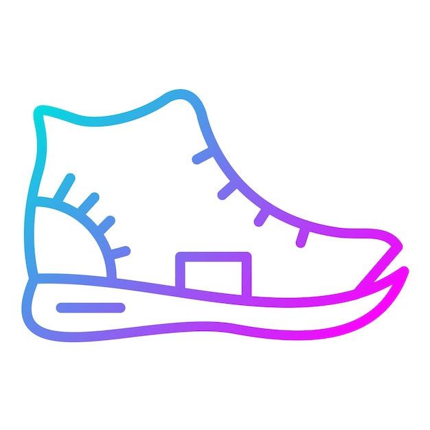 El icono vectorial de zapatos se puede usar para el conjunto de iconos de sin techo