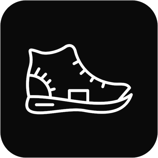El icono vectorial de zapatos se puede usar para el conjunto de iconos de sin techo