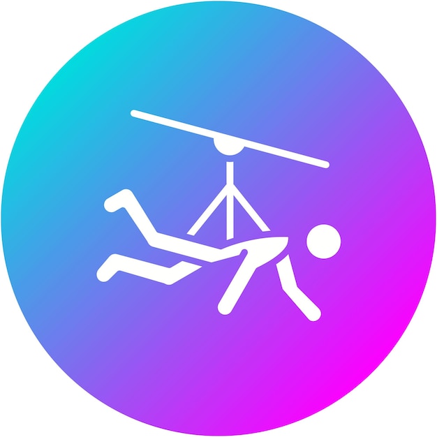 El icono vectorial de Zipline se puede usar para el iconset de Dubai