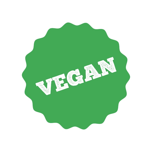 Vector icono vegano para comida vegana