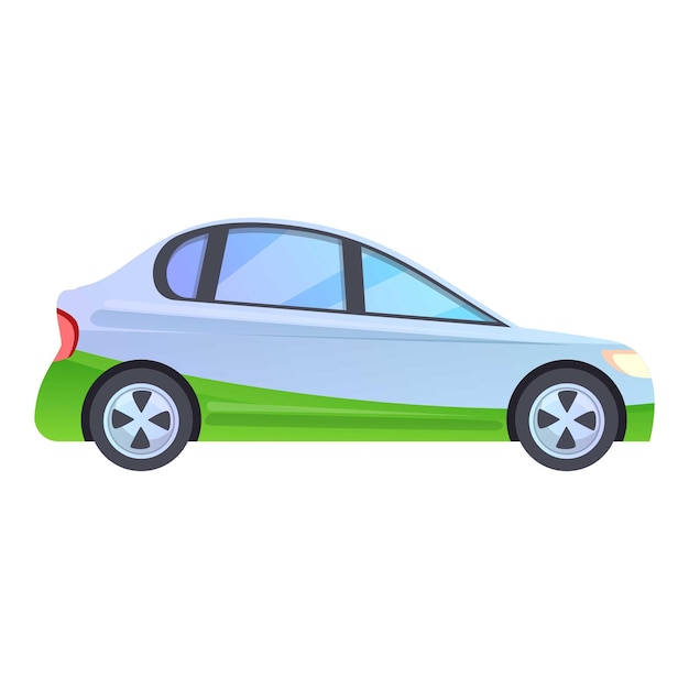 Icono de vehículo híbrido Caricatura de icono de vector de vehículo híbrido para diseño web aislado sobre fondo blanco
