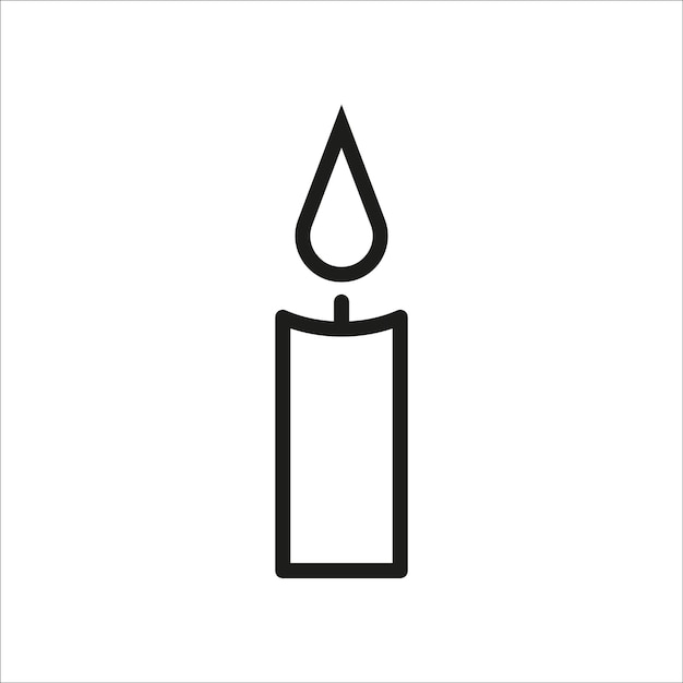 icono de vela diseño simple arte eps 10