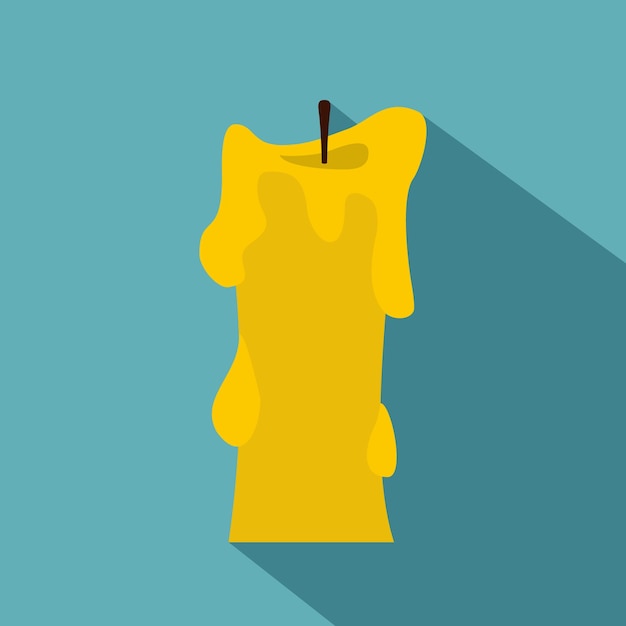 Icono de vela gruesa Ilustración plana del icono de vector de vela gruesa para web