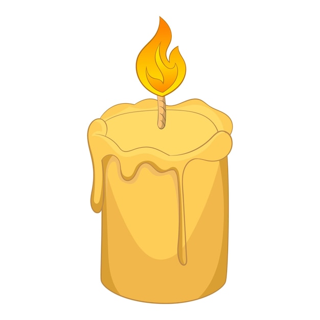 Icono de vela Ilustración animada del ícono vectorial de vela para la web
