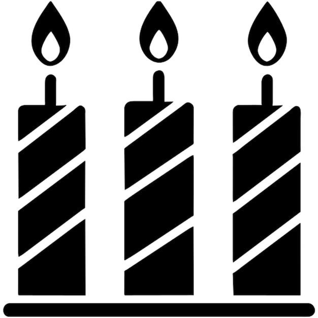 icono de las velas de la fiesta de cumpleaños