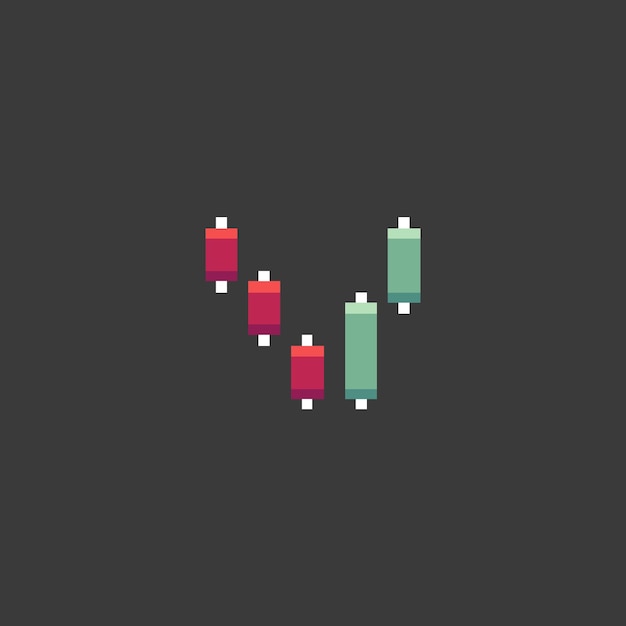 icono de las velas de pixel art
