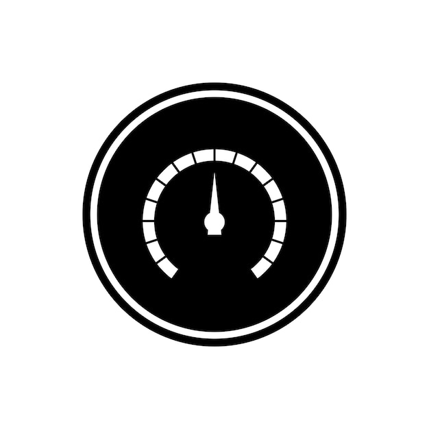 icono de velocímetro plantilla vectorial ilustración diseño de logotipo