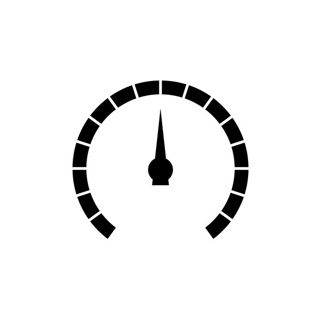 icono de velocímetro plantilla vectorial ilustración diseño de logotipo