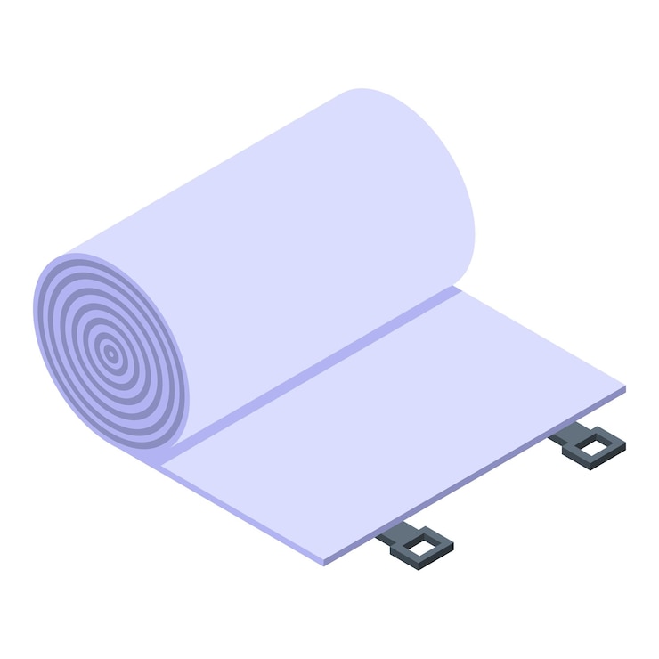 Vector icono de vendaje elástico isométrico de icono de vector de vendaje elástico para diseño web aislado sobre fondo blanco