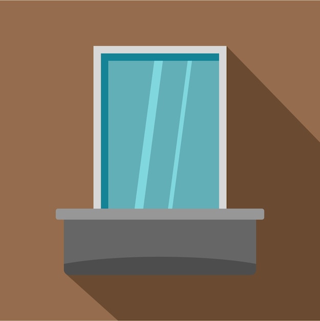 Vector icono de ventana ciega. ilustración plana del icono de vector de ventana ciega para web