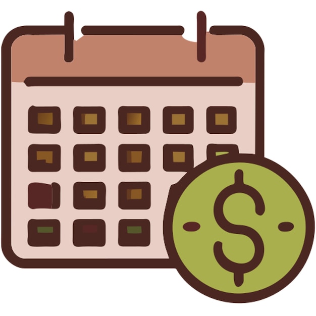icono de ventas de finanzas contorno de colores
