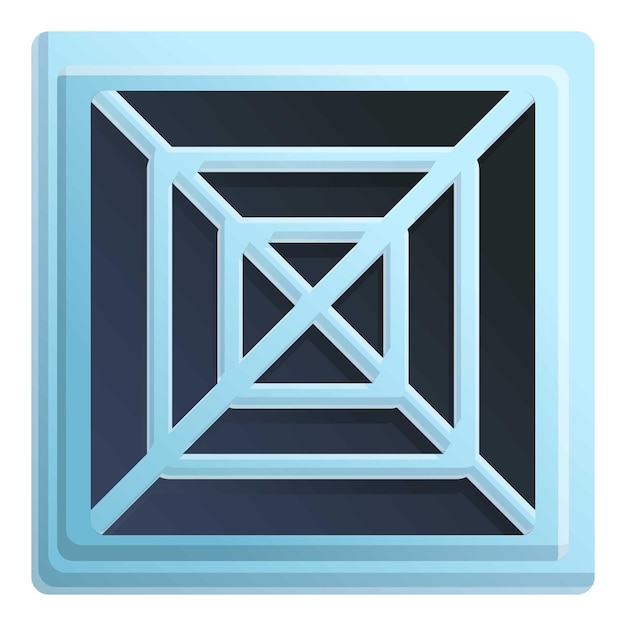 Icono de ventilación del baño Icono vectorial de ventilación de baño para diseño web aislado sobre fondo blanco