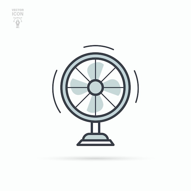 Icono de ventilador eléctrico Vector