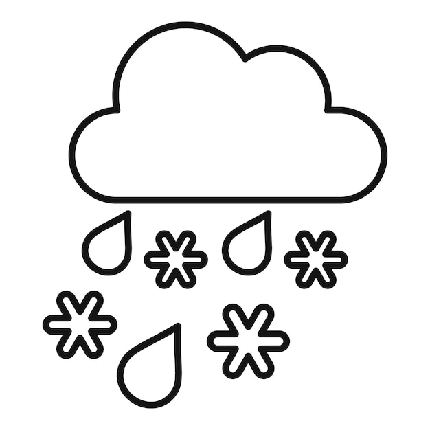 Icono de ventisca de remolino Icono de vector de ventisca de remolino de contorno para diseño web aislado sobre fondo blanco