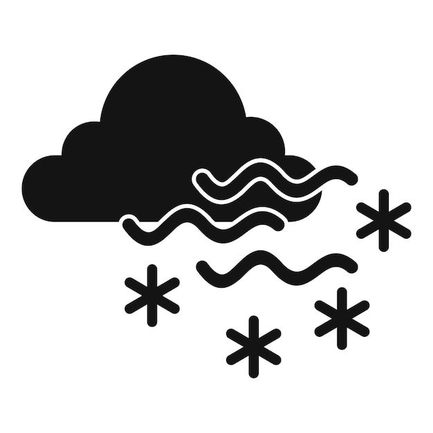 Icono de ventisca de torbellino Ilustración simple del icono de vector de ventisca de torbellino para diseño web aislado sobre fondo blanco