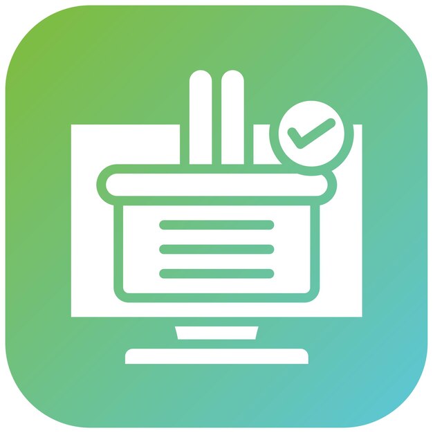 un icono verde y azul con un logotipo verde y azul que dice ok
