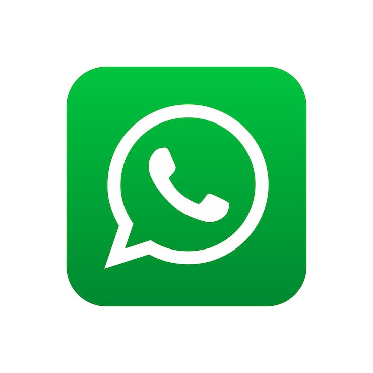 Vector icono verde de whatsapp con un teléfono en él