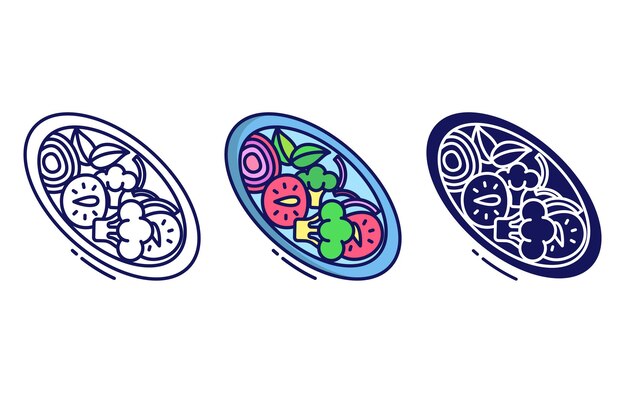 Icono de verduras bajas en carbohidratos