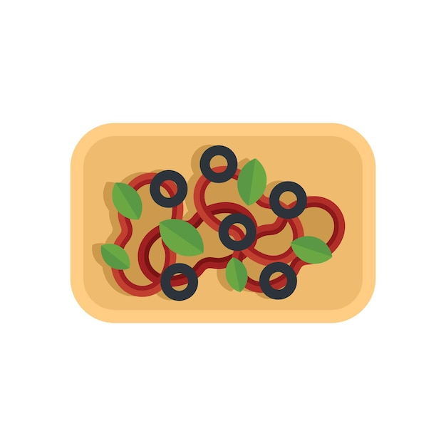 Icono de verduras de comida de Grecia Ilustración plana de icono de vector de verduras de comida de Grecia para diseño web aislado