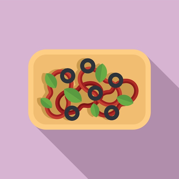 Icono de verduras de comida de Grecia Ilustración plana de icono de vector de verduras de comida de Grecia para diseño web