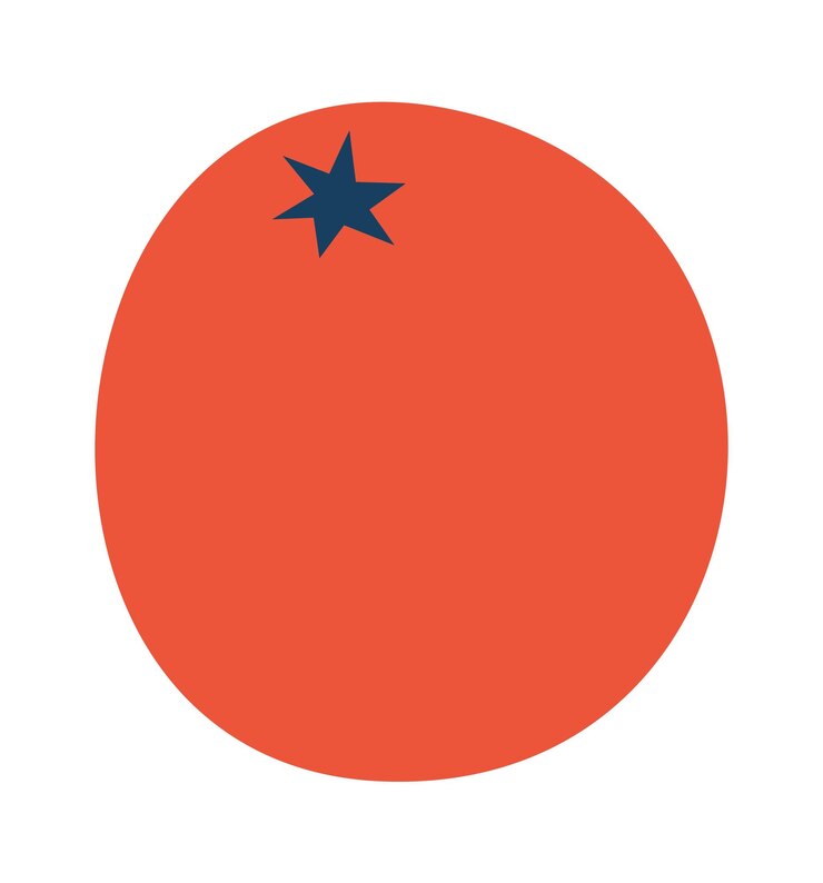 Vector icono de las verduras de tomate