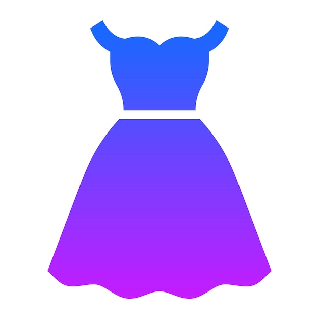 Icono del vestido de la mujer