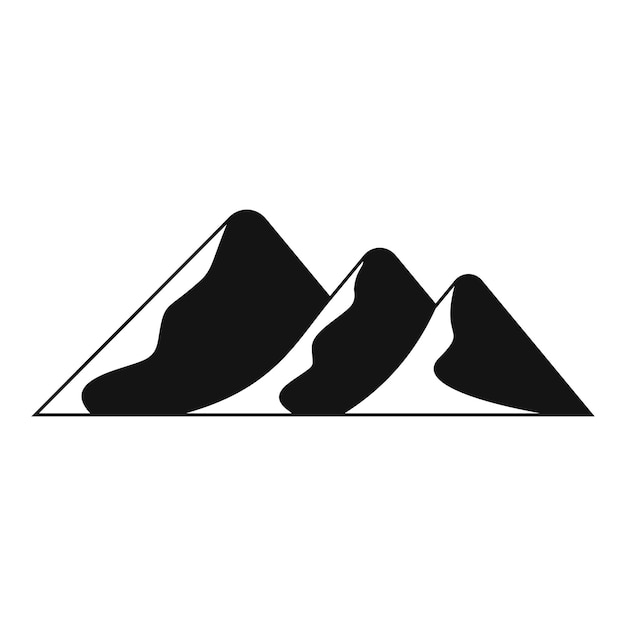 Icono de viaje a la montaña Ilustración simple del icono de vector de viaje a la montaña para web