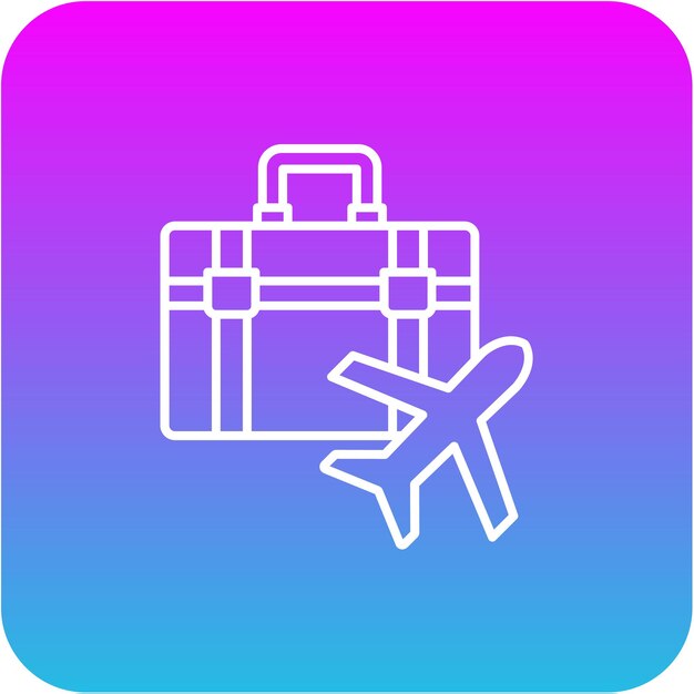 Icono de viaje de negocios