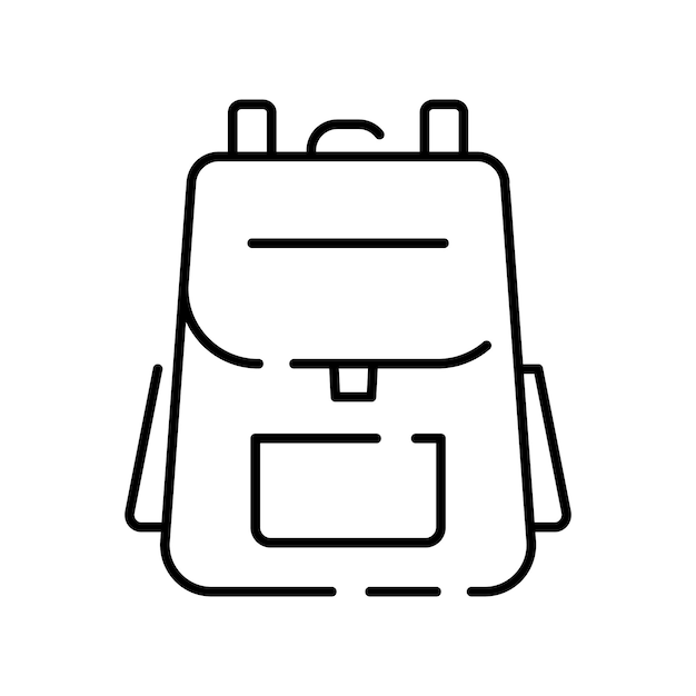 Icono de viajes de camping y picnic Iconos de estilo de línea para diseño web y de interfaz de usuario Contiene, como brújulas de tienda, montaña y otros equipos de camping Mochila