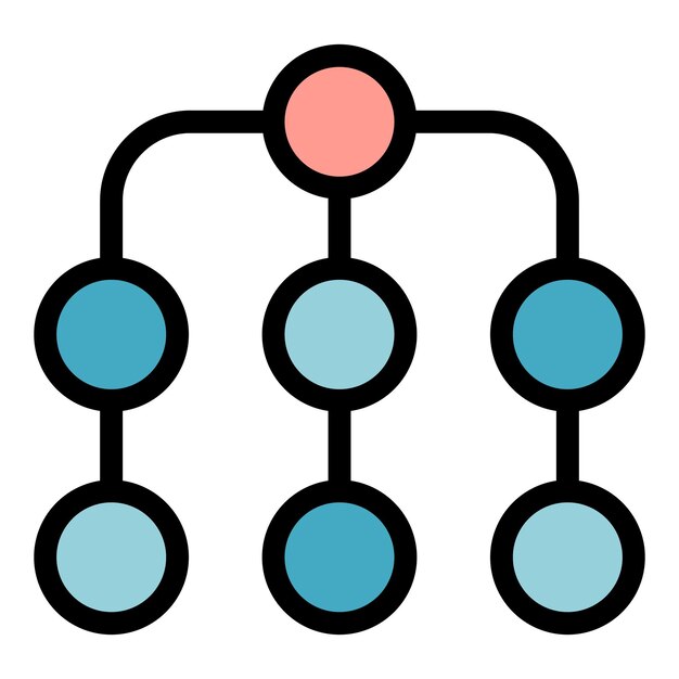 El icono de las vías de oportunidad es un contorno de vías de la oportunidad, el color del icono del vector es plano y aislado.