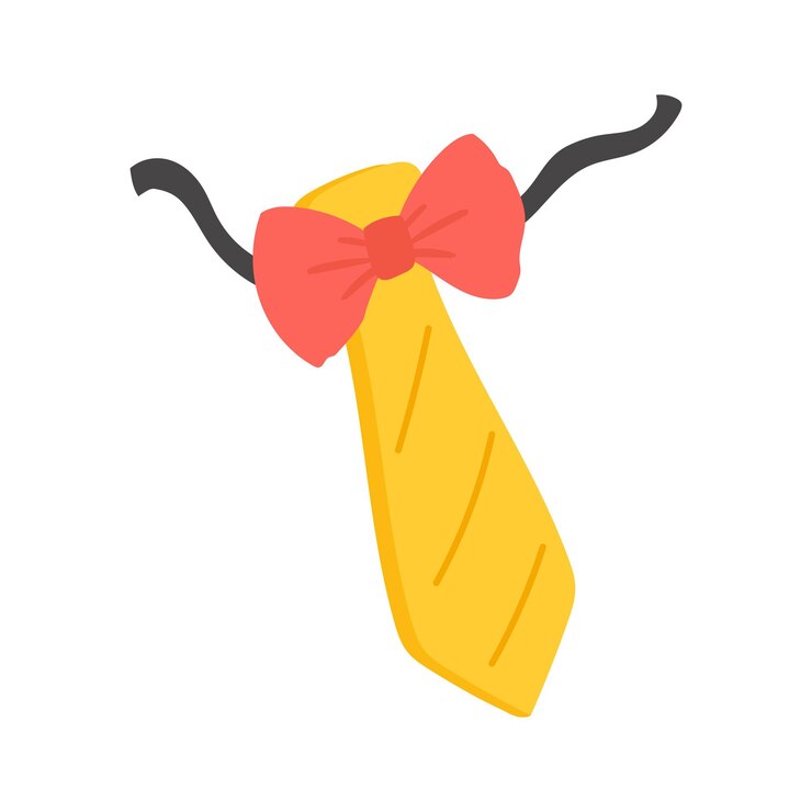 Vector icono vibrante de corbata de papagaio listo para uso premium