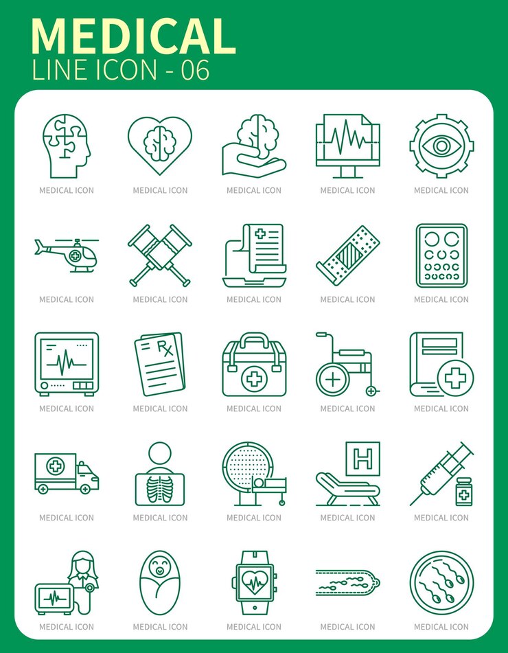 icono de vida sana del hospital médico