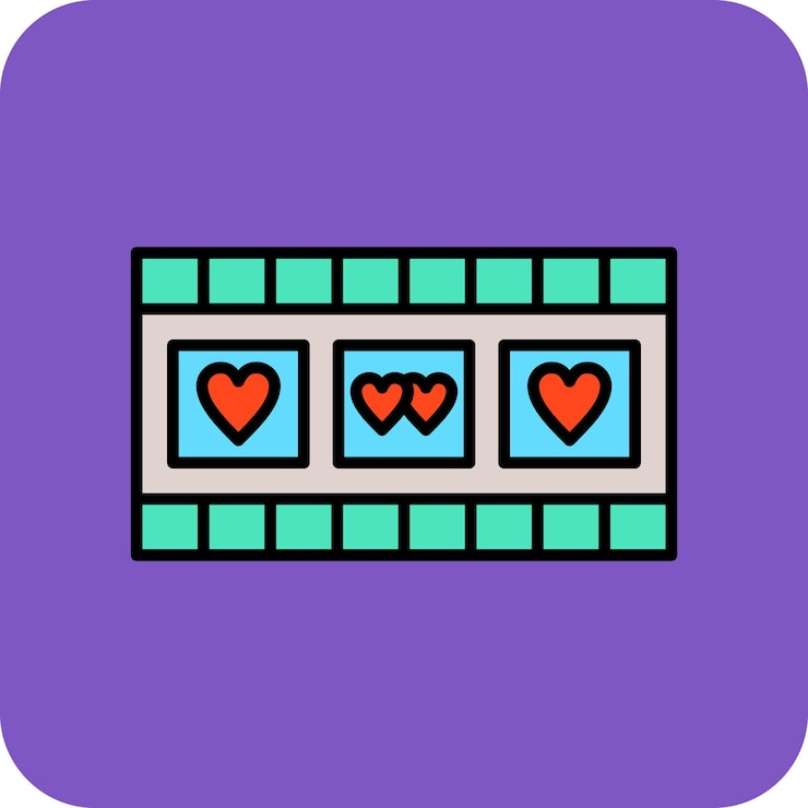 Vector icono de vídeo de bodas