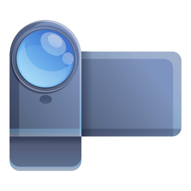 Icono de videocámara doméstica Caricatura de icono de vector de videocámara doméstica para diseño web aislado sobre fondo blanco