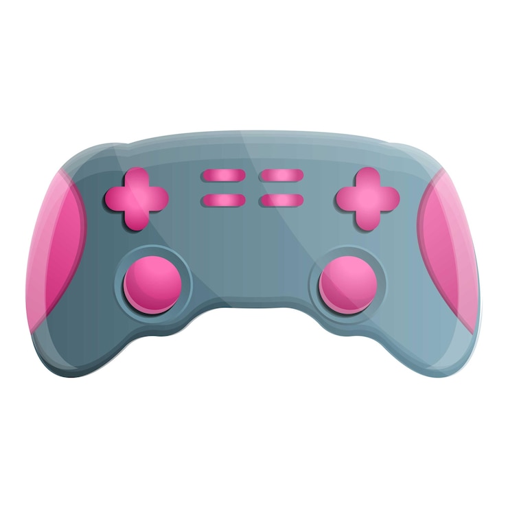 Vector icono de videojuego de joystick icono vectorial de juego de videojuegos de joystick para diseño web aislado en fondo blanco