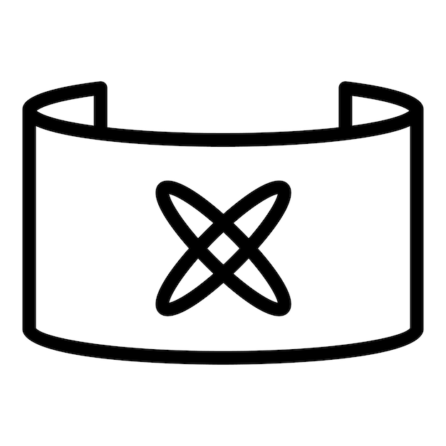 Icono de videojuego virtual Contorno Icono de vector de videojuego virtual para diseño web aislado sobre fondo blanco
