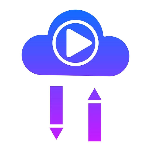Icono de las videos en la nube