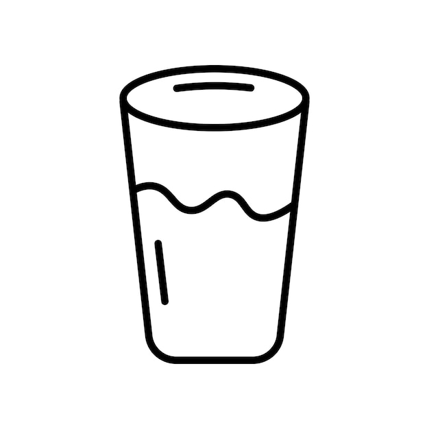 Icono de vidrio de agua