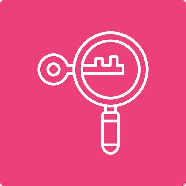Icono de vidrio de ampliación