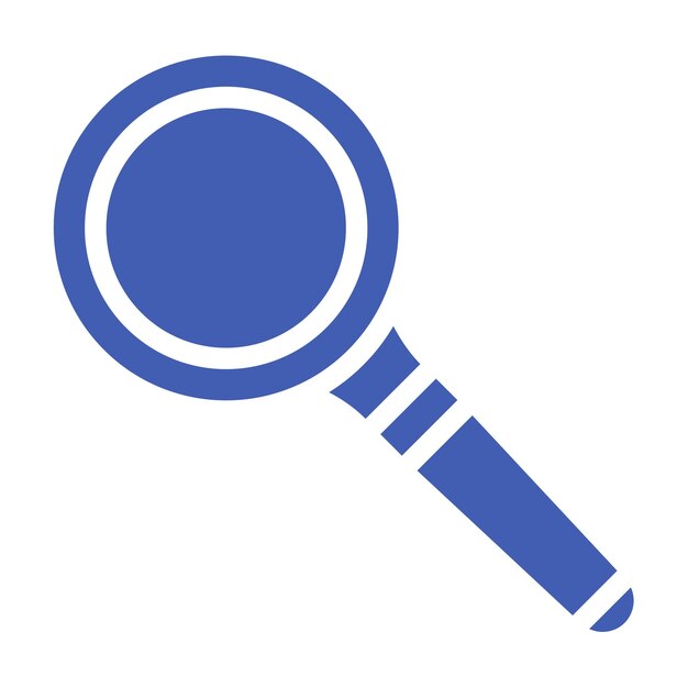 Icono de vidrio de ampliación