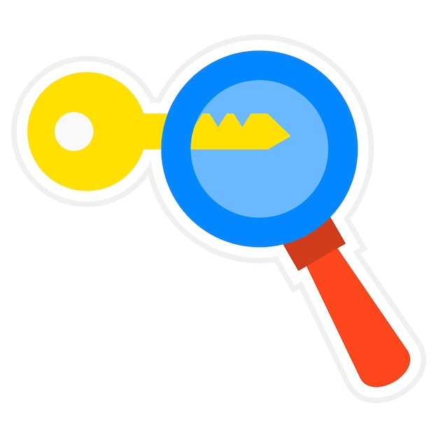 Icono de vidrio de ampliación