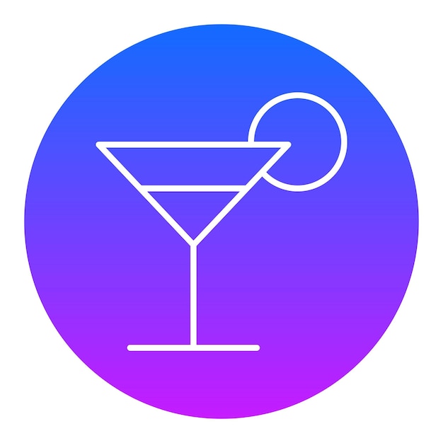 Icono de vidrio de Martini