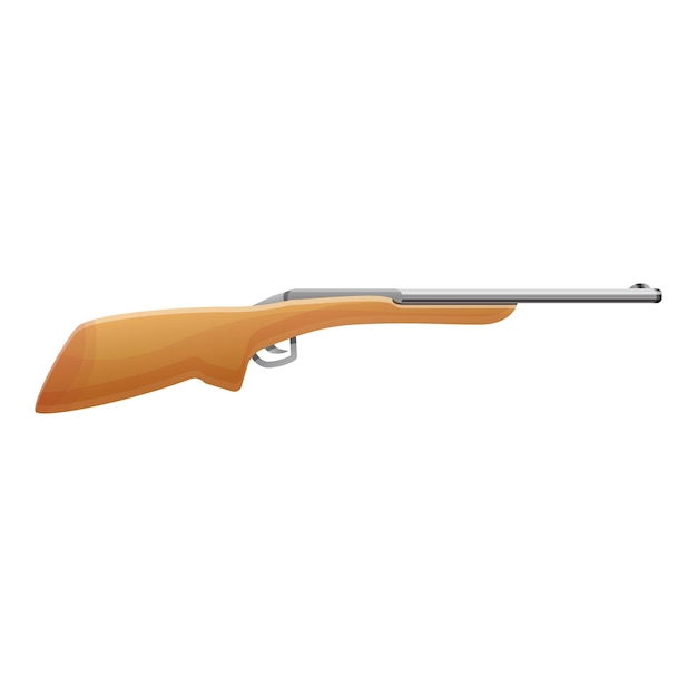 Icono de viejo rifle de cazador Icono vectorial de viejo fusil de cazador para diseño web aislado sobre fondo blanco