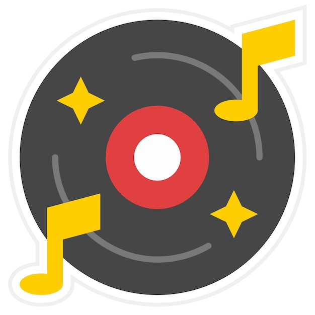 Vector icono de vinilo