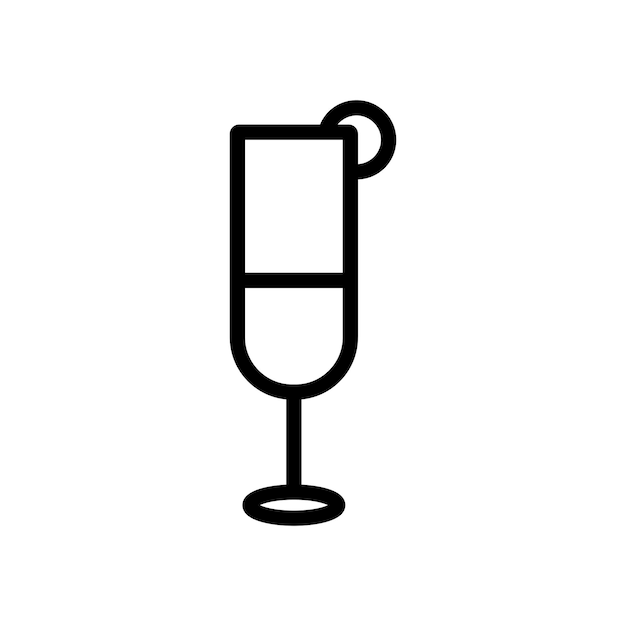 Icono del vino de vidrio