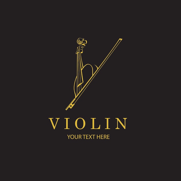 icono de violín dorado